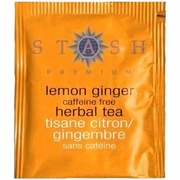 Stash Tea, Premium Lemon Ginger Herbal Tea, Caffeine Free, 20 Tea Bags