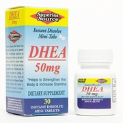 Superior Source, DHEA 50 mg, 30 Instant Dissolve Tablets