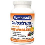 Symbiotics, Colostrum Plus Chewables - Orange, 120 Chewable Tablets
