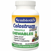Symbiotics, Colostrum Plus Chewables - Pineapple, 120 Chewable Tablets
