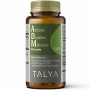 Talya Herbal, ADM (Artichoke/Dandelion/Milk Thistle), Liver Support, 60 Vegetarian Capsules