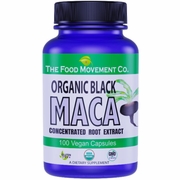 The Food Movement, Organic Black Maca, 100 Vegan Capsules