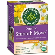 Traditional Medicinals Teas, Organic Smooth Move Tea, Senna Chamomile, 16 Tea Bags