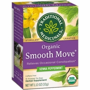 Traditional Medicinals Teas, Organic Smooth Move Tea, Senna Peppermint, 16 Tea Bags