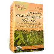 Uncle Lee's Tea, Imperial Organic Orange Ginger Rooibus Chai Tea, 18 Tea Bags