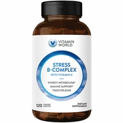Vitamin World, Stress B-Complex with Vitamin C, 120 Coated Caplets