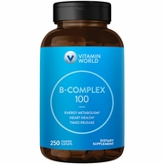 Vitamin World, Vitamin B-Complex 100, Timed Release, 250 Coated Caplets