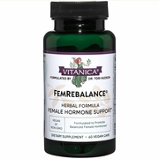 Vitanica, FemRebalance, Hormone Balance Support, 60 Vegetarian Capsules