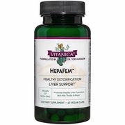 Vitanica, HepaFem, Liver Cleansing Support, 60 Vegetarian Capsules