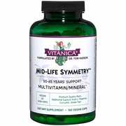 Vitanica, Mid-Life Symmetry, 50-65 Multivitamin, 180 Vegetarian Capsules