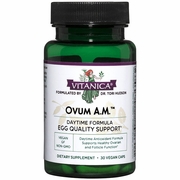 Vitanica, Ovum A.M., Daytime Formula Egg Quality Support, 30 Vegetarian Capsules