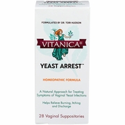 Vitanica, Yeast Arrest, Vaginal Support, 28 Vaginal Suppositories