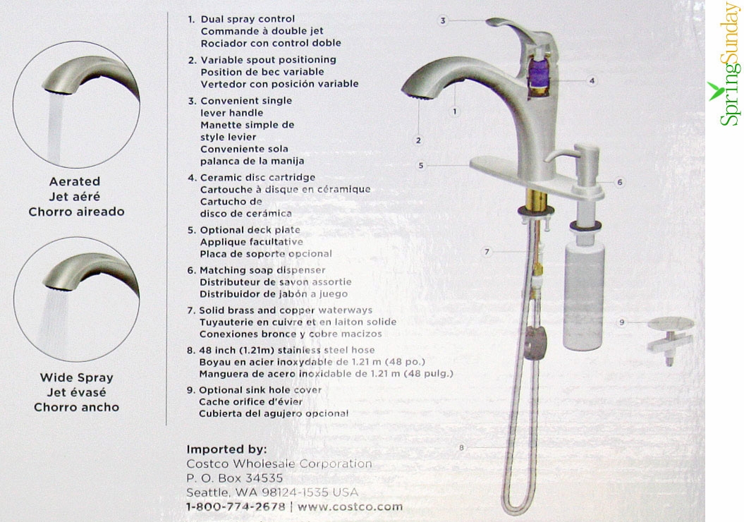 Water Ridge (WaterRidge), PullOut Kitchen Faucet, Brushed Nickel