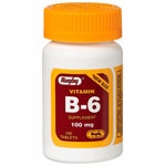 Watson Rugby Labs, Vitamin B-6 100 mg, 100 Tablets