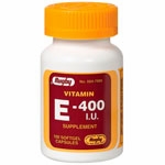 Watson Rugby Labs, Vitamin E 400 I.U., 100 Softgel Capsules