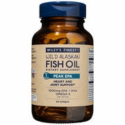 Wiley's Finest, Wild Alaskan Fish Oil - Peak EPA, 60 Softgels