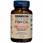 Wiley's Finest, Wild Alaskan Fish Oil - Prenatal DHA, 60 Softgels
