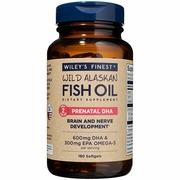 Wiley's Finest, Wild Alaskan Fish Oil - Prenatal DHA, Value Size, 180 Softgels