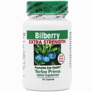 Yerba Prima, Bilberry Extra Strength, 50 Capsules
