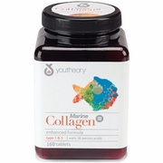 Youtheory, Marine Collagen Enhanced Formula, Type 1 & 3 with 18 Amino Acid, 160 Tablets