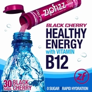 Zipfizz, Healthy Energy Drink Mix, Black Cherry, 30 Tubes