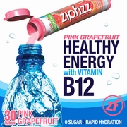 Zipfizz, Healthy Energy Drink Mix, Pink Grapefruit, 30 Tubes