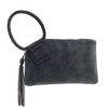 Fashion Faux Leather Fringe Wristlet Clutch