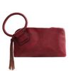 Fashion Faux Leather Fringe Wristlet Clutch