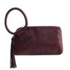 Fashion Faux Leather Fringe Wristlet Clutch
