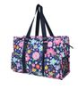 Lilac Floral NGIL Zippered Caddy Large Organizer Tote Bag Lilac Floral NGIL Zippered Caddy Large Organizer Tote Bag