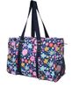 Lilac Floral NGIL Zippered Caddy Organizer Tote Bag