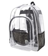 NGIL Clear Backpack Heavy Duty PVC Transparent Backpack