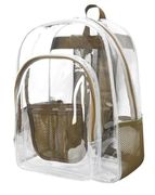 NGIL Clear Backpack Heavy Duty PVC Transparent Backpack
