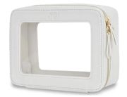 NGIL Clear Faux Leather Toiletry Bag