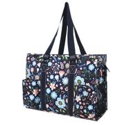 Pastel Floral NGIL Zippered Caddy Organizer Tote Bag
