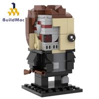 148pcs Buildmoc Movie Figures Schwarzenegger's T-800 Robot Terminators MOC Brickheadz Model Small Decoration Building Blocks Toys Gifts, (Custom Bricks, Compatible Building Blocks, MOC Bricks, My Own Creation, MOC Meaning, Ideas)