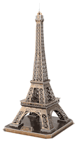 78CM 3D Building Paper Puzzle Paris Eiffel Tower Paper Model Kit With LED Lights