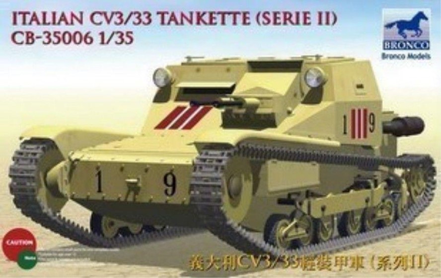 Bronco CB35006 1/35 Italian CV3/33 Tankette Series II, (scale model