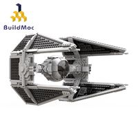 BulidMoc Interstellar Space Military Series Wars Tie Space Fighter-Interceptor Building Blocks Assembly Toys For Children Kids, (Custom Bricks, Compatible Building Blocks, MOC Bricks, My Own Creation, MOC Meaning, Ideas)