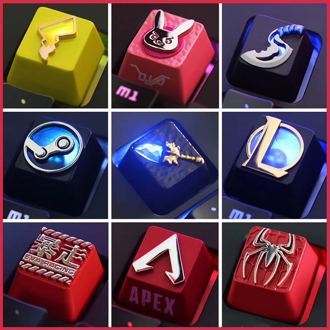 Custom Keycaps Cherry MX Metal Keycaps Set best Prebuilt Gaming Pc 