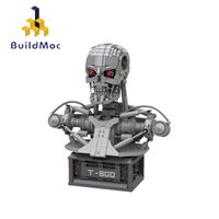 MOC Technical The Terminator T-800 Robot Bust Schwarzenegger Movie Action Figures Figurine Half Body Statue Building Blocks Toys, (Custom Bricks, Compatible Building Blocks, MOC Bricks, My Own Creation, MOC Meaning, Ideas)