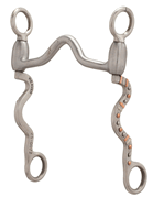 Pro Series 6" Shank, Sweet Iron Medium Port Mouth with Copper Inlay, Accented Stainless Steel