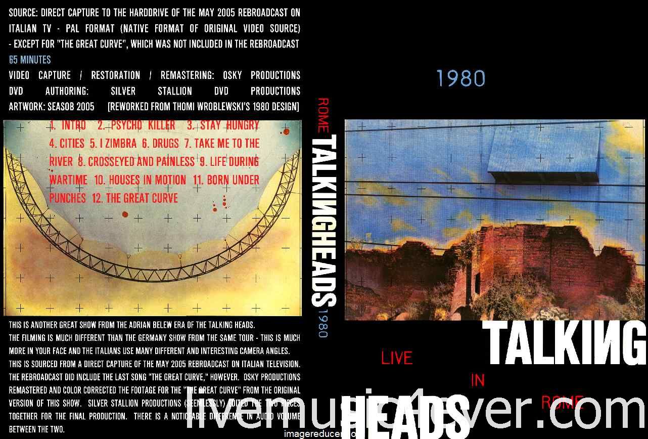 Talking Heads Live in Rome 1980 DVD