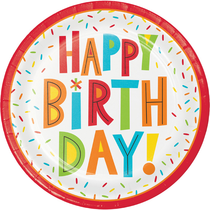 Wholesale Birthday Fun Dinner Plates 96 ct