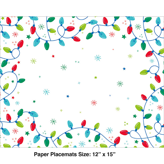 Wholesale Christmas Lights Placemats