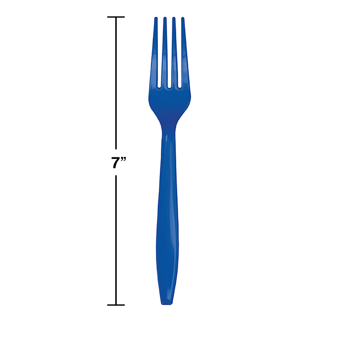 Wholesale Cobalt Blue Plastic Forks 600 ct