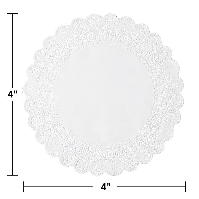 French Lace 4" Doily 1000 ct Competitive Bulk Pricing