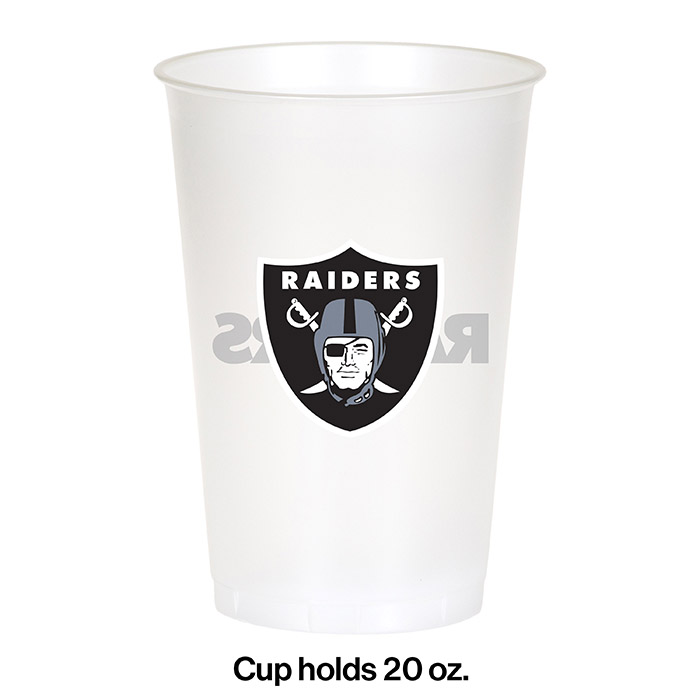 Bulk Las Vegas Raiders 20 oz Plastic Cups
