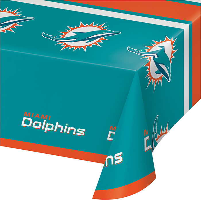 Wholesale Miami Dolphins Tablecloths 12 ct