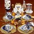 Navy and Gold 80th Birthday Dessert Plates 96 ct